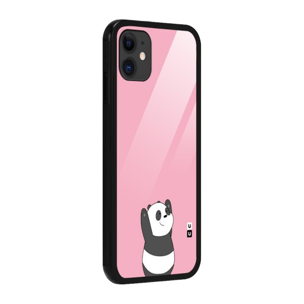 Panda Handsup Glass Back Case for iPhone 11