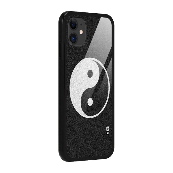 Peace Disorted Glass Back Case for iPhone 11