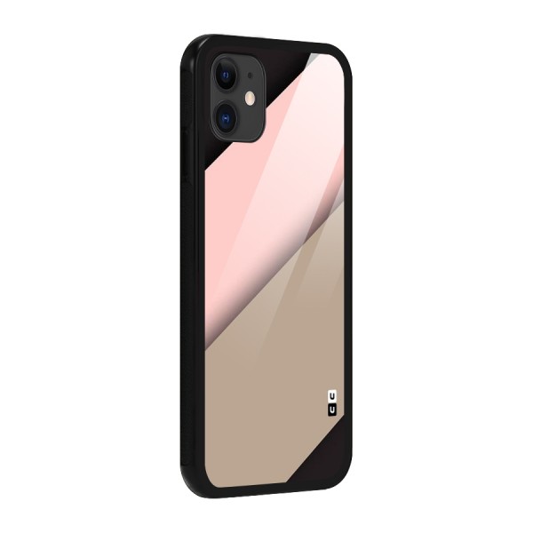 Pink Diagonal Glass Back Case for iPhone 11