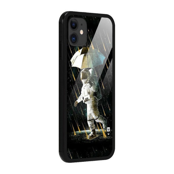 Rain Spaceman Glass Back Case for iPhone 11