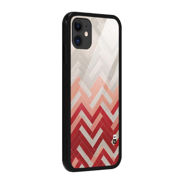 Reds and Greys Glass Back Case for iPhone 11