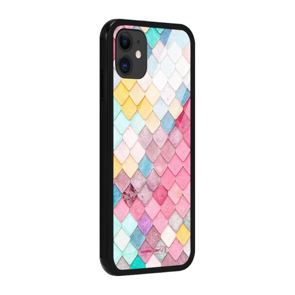 Rocks Pattern Design Glass Back Case for iPhone 11