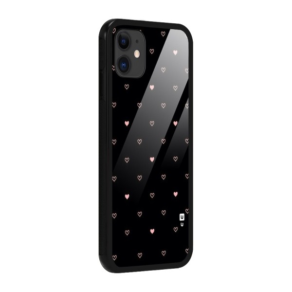 Tiny Little Pink Pattern Glass Back Case for iPhone 11