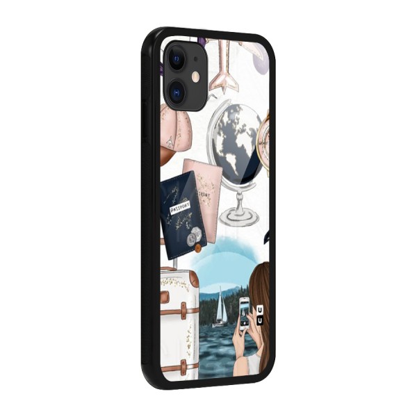 Travel Diaries Glass Back Case for iPhone 11