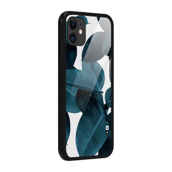 Very Aesthetic Leafs Glass Back Case for iPhone 11