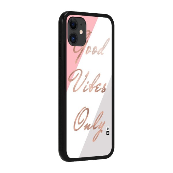 Vibes Classic Stripes Glass Back Case for iPhone 11