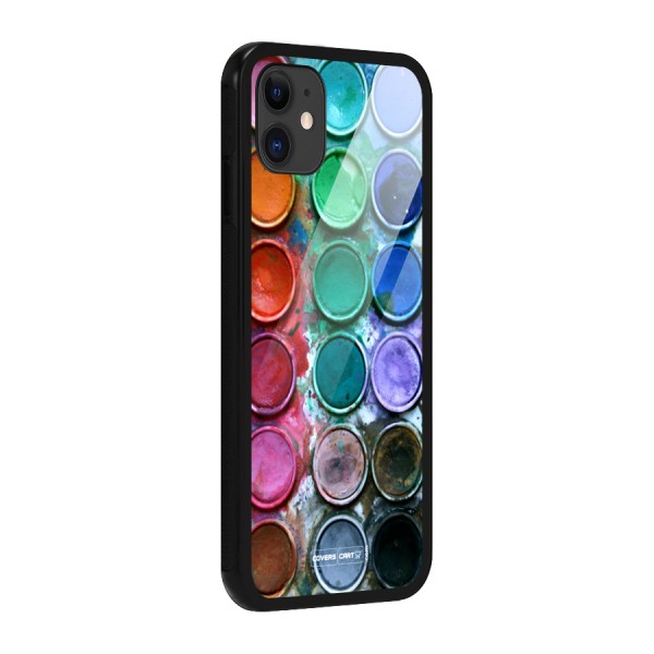 Water Paint Box Glass Back Case for iPhone 11