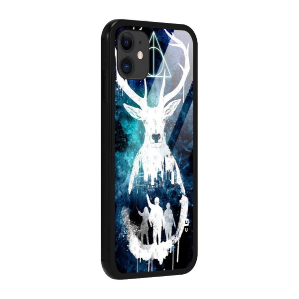 White Deer Glass Back Case for iPhone 11