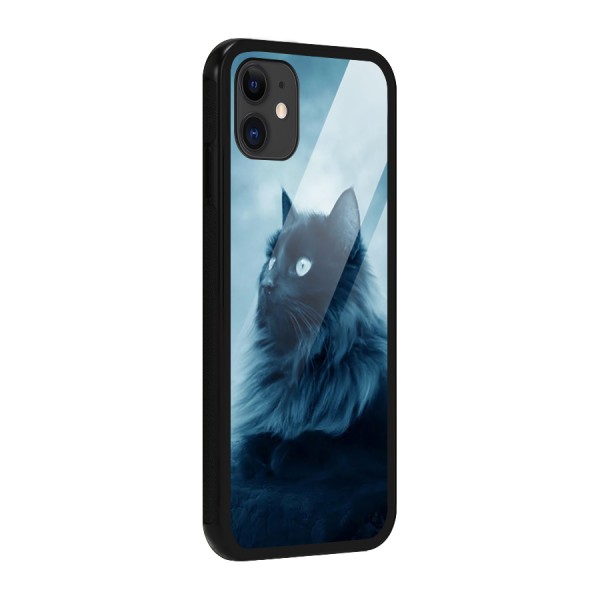 Wild Forest Cat Glass Back Case for iPhone 11
