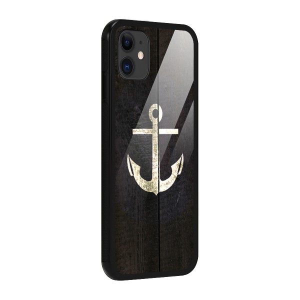 Wood Anchor Glass Back Case for iPhone 11