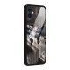 World Map Wood Design Glass Back Case for iPhone 11