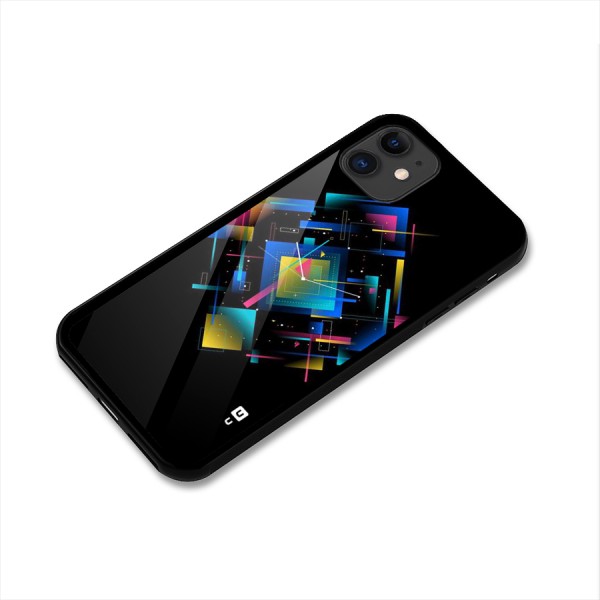 Abstract Clock Glass Back Case for iPhone 11
