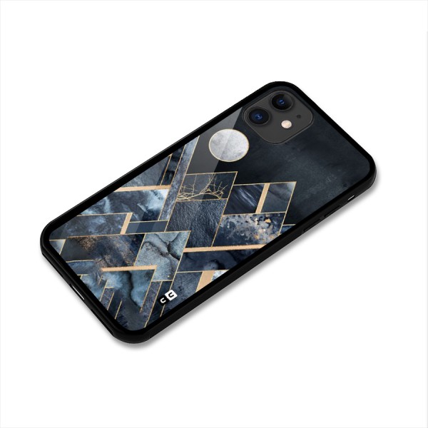 Abstract Scenic Design Glass Back Case for iPhone 11