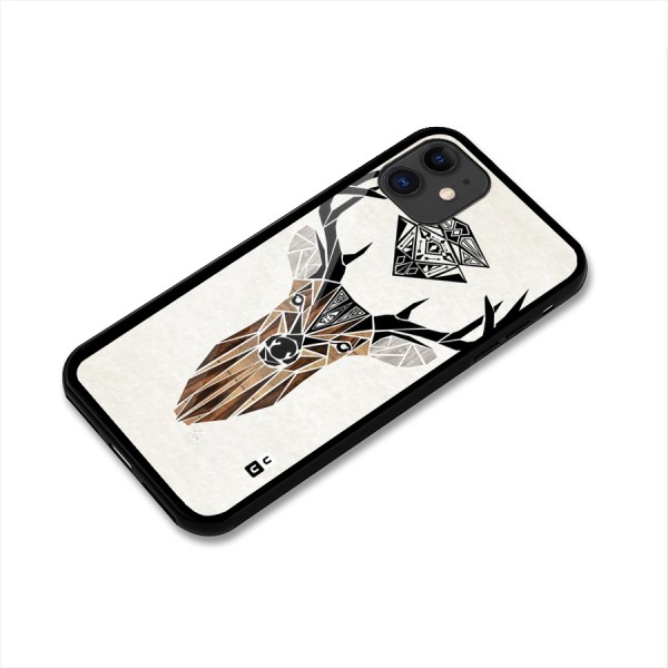 Aesthetic Deer Design Glass Back Case for iPhone 11