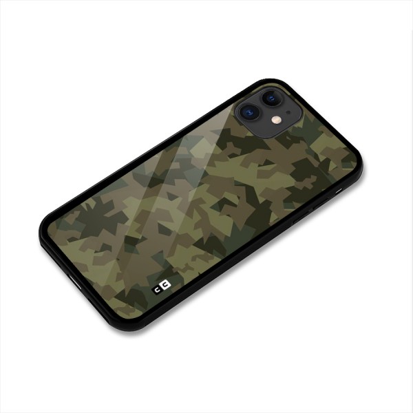 Army Abstract Glass Back Case for iPhone 11