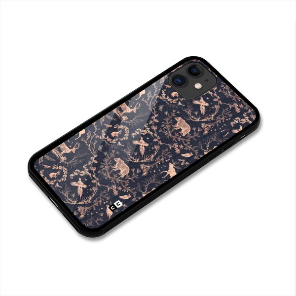 Beautiful Animal Design Glass Back Case for iPhone 11