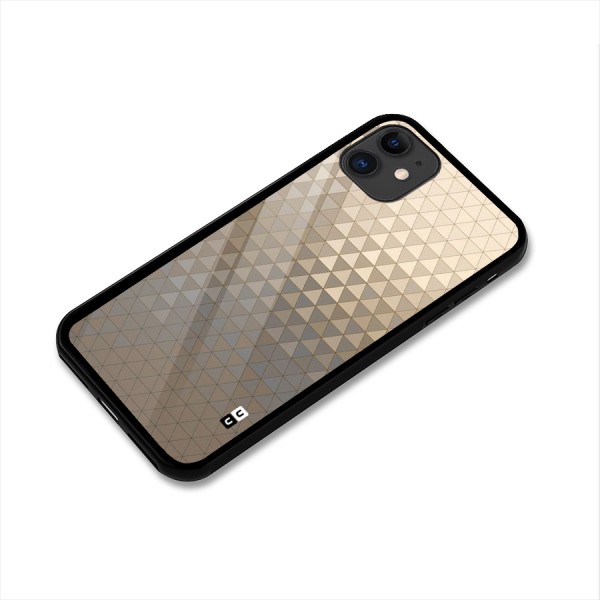 Beautiful Golden Pattern Glass Back Case for iPhone 11