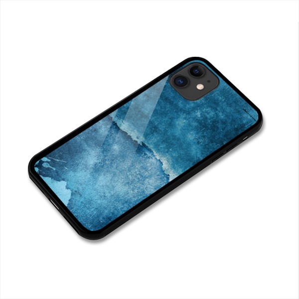 Blue Paint Wall Glass Back Case for iPhone 11