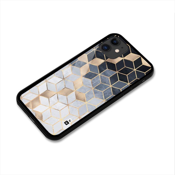 Blues And Golds Glass Back Case for iPhone 11