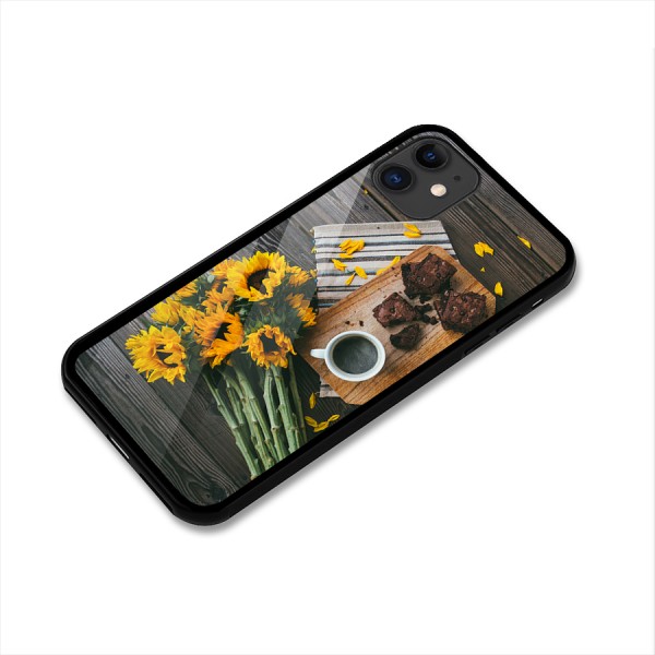 Coffee and Flowers Glass Back Case for iPhone 11