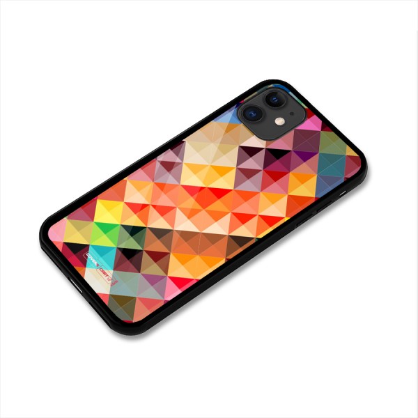 Colorful Cubes Glass Back Case for iPhone 11