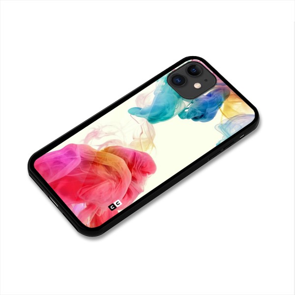 Colorful Splash Glass Back Case for iPhone 11