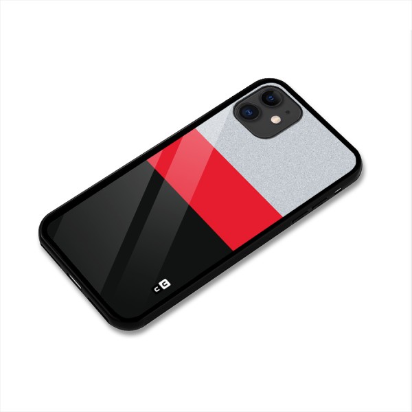 Cool Melange Stripe Glass Back Case for iPhone 11