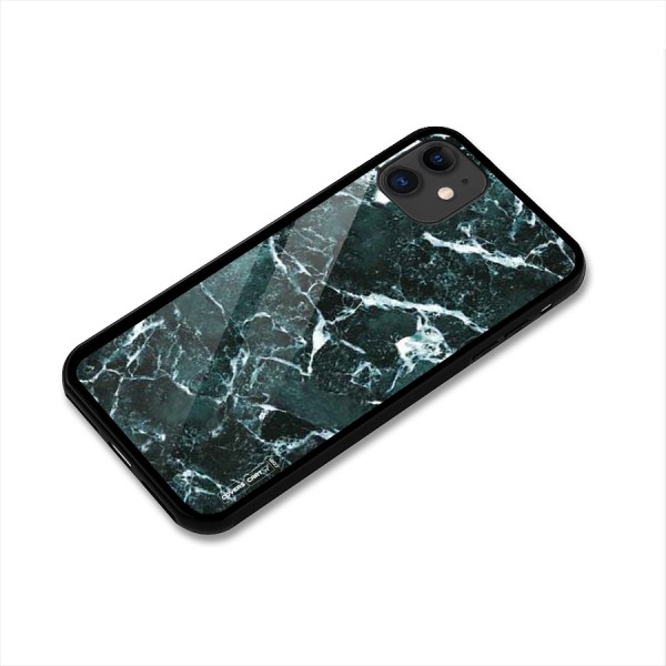 Dark Green Marble Glass Back Case for iPhone 11