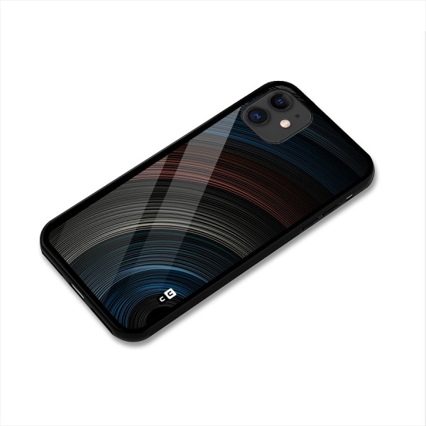 Dark Shade Swirls Glass Back Case for iPhone 11
