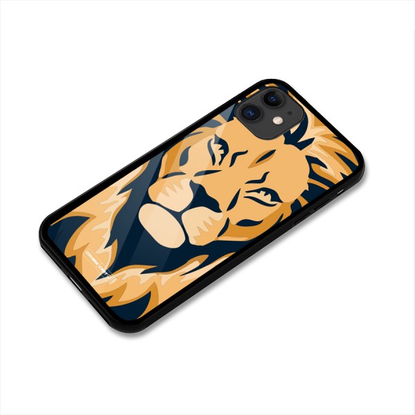 Designer Lion Glass Back Case for iPhone 11