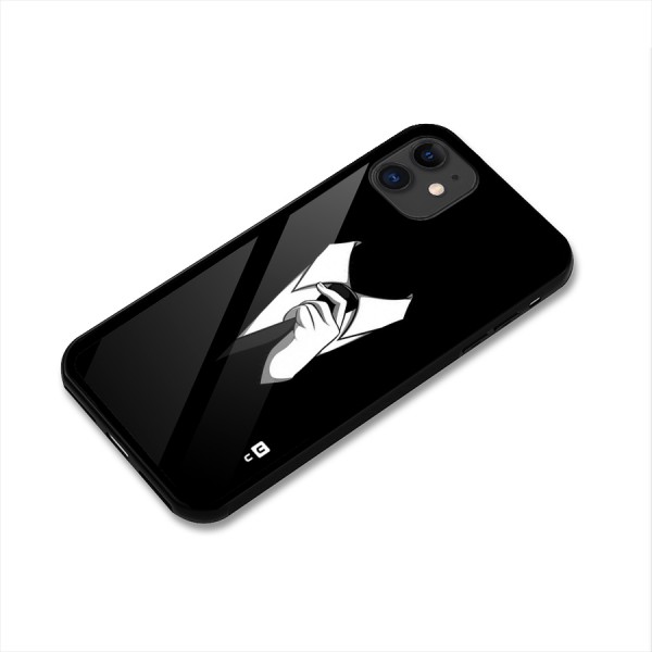 Faceless Gentleman Glass Back Case for iPhone 11