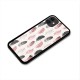 Feather Line Pattern Glass Back Case for iPhone 11