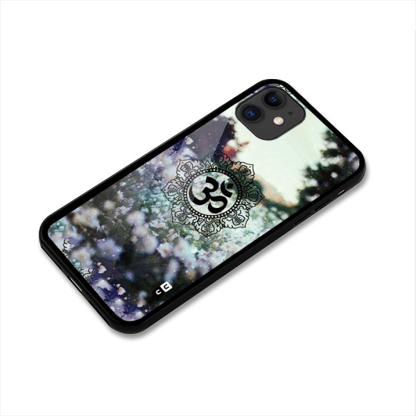 Floral Pray Glass Back Case for iPhone 11