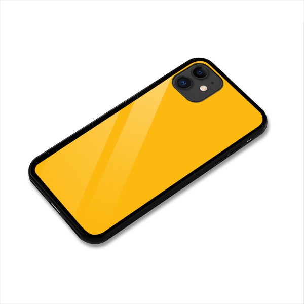 Gold Yellow Glass Back Case for iPhone 11