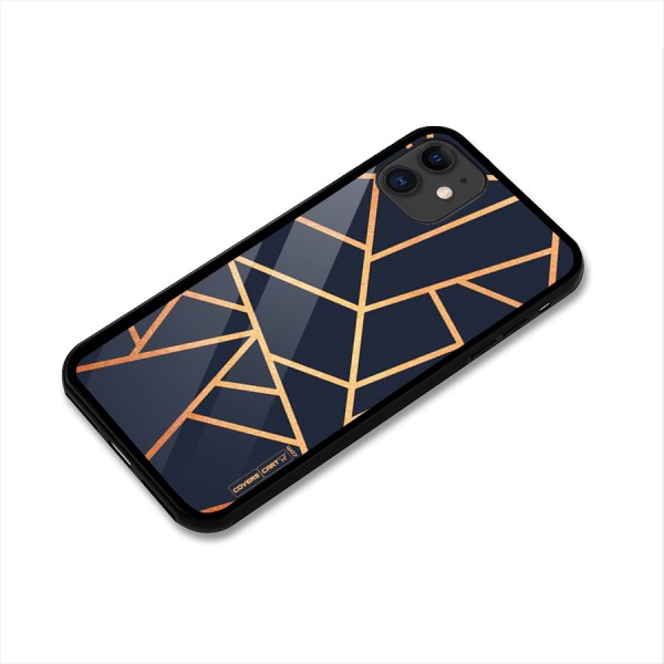 Golden Pattern Glass Back Case for iPhone 11