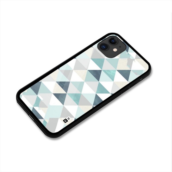 Green And Grey Pattern Glass Back Case for iPhone 11