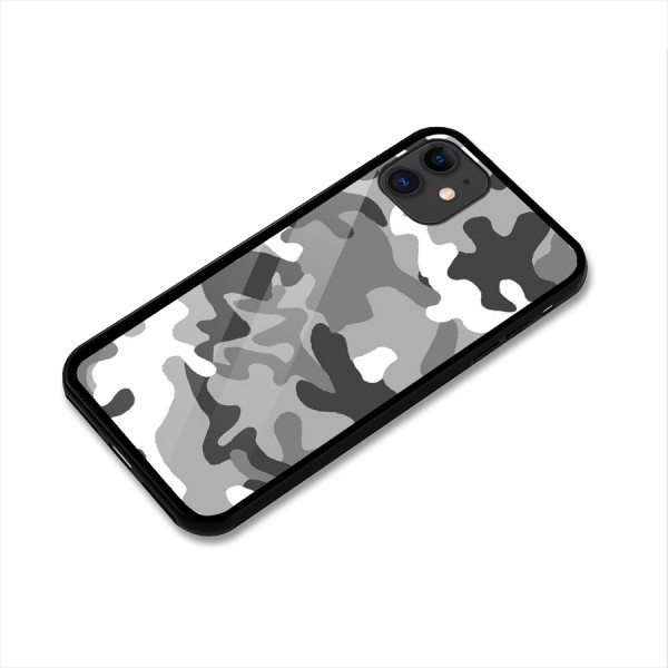 Grey Military Glass Back Case for iPhone 11