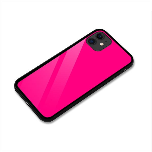 Hot Pink Glass Back Case for iPhone 11