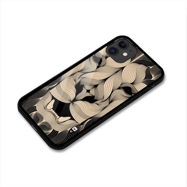 Lion Shape Design Glass Back Case for iPhone 11