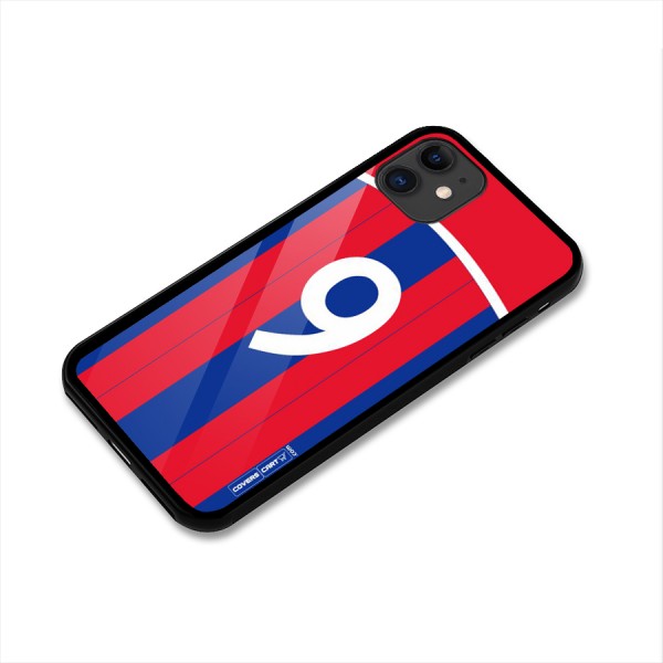 Number 9 Jersey Glass Back Case for iPhone 11
