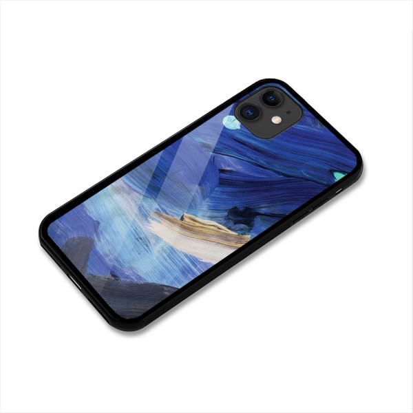 Paint Brush Strokes Glass Back Case for iPhone 11