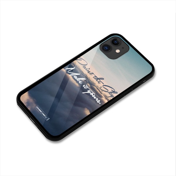 Paint the Sky Glass Back Case for iPhone 11