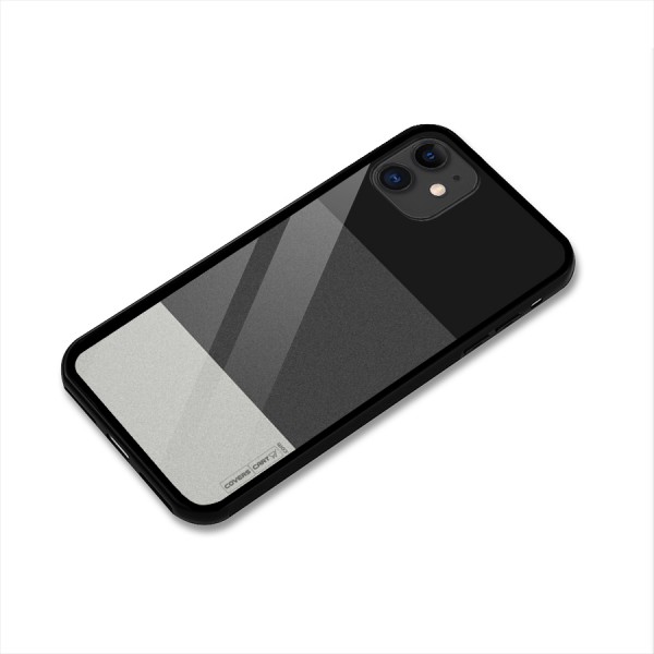 Pastel Black and Grey Glass Back Case for iPhone 11