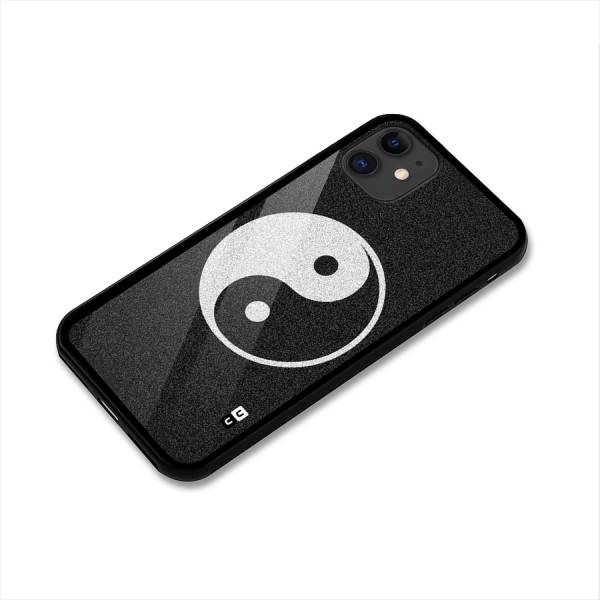 Peace Disorted Glass Back Case for iPhone 11