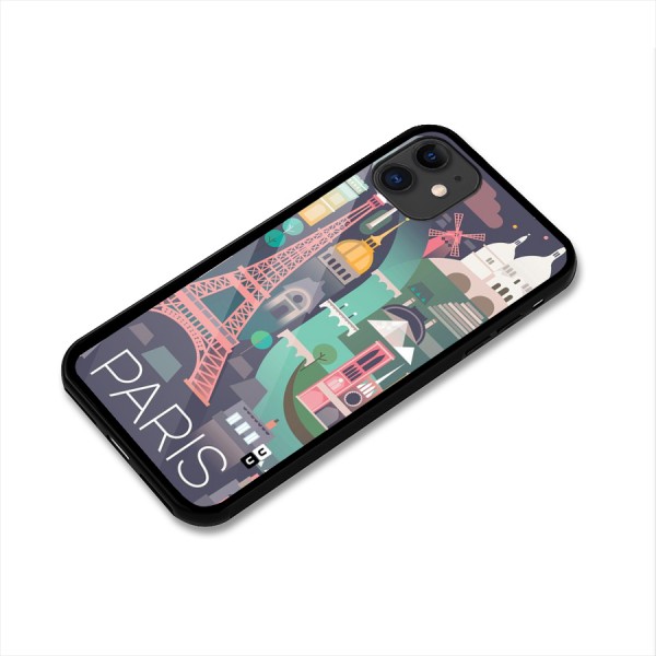 Pink Cute Tower Glass Back Case for iPhone 11