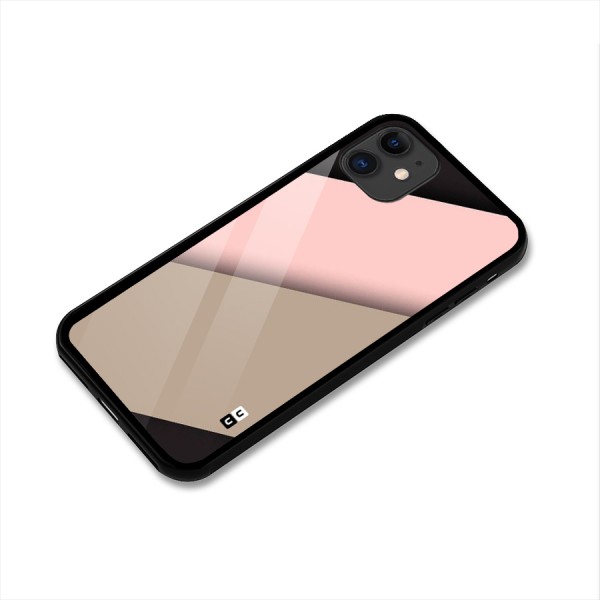 Pink Diagonal Glass Back Case for iPhone 11