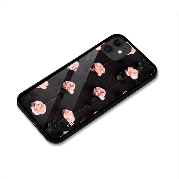 Pink Roses Glass Back Case for iPhone 11
