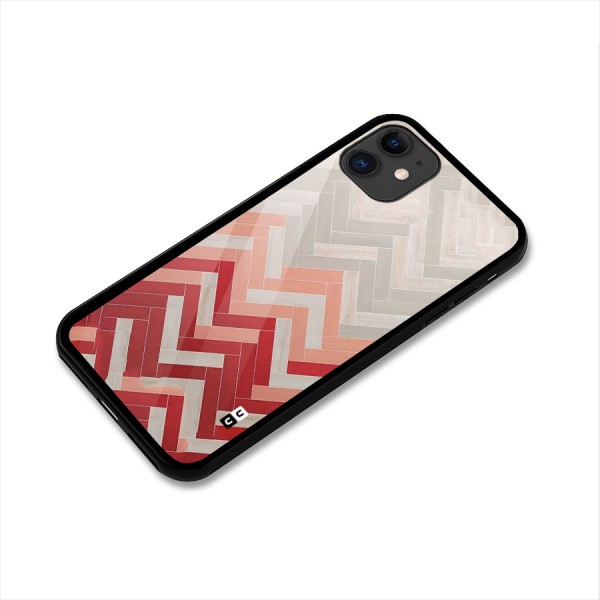 Reds and Greys Glass Back Case for iPhone 11