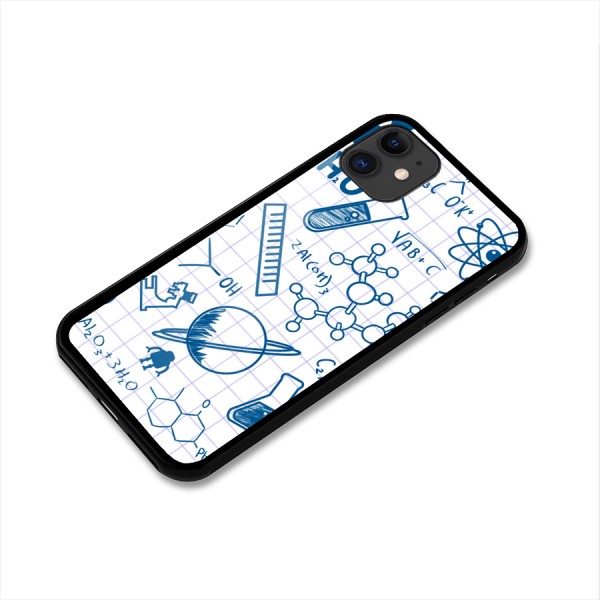 Science Notebook Glass Back Case for iPhone 11