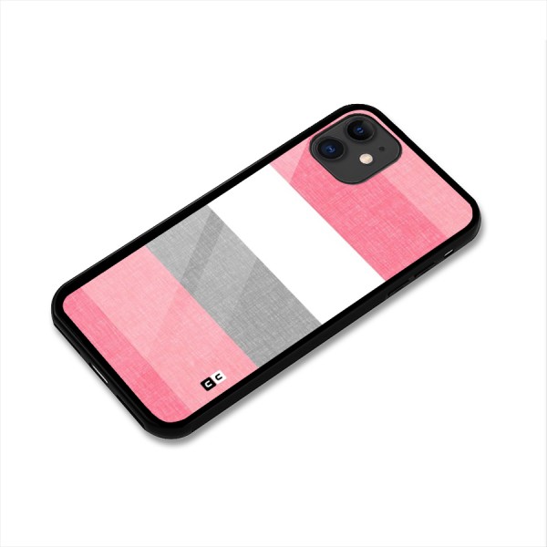 Shades Pink Stripes Glass Back Case for iPhone 11